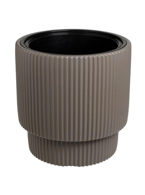 Пластмасова саксия с райе дизайн мока 36x36.5cm, 16 л