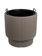 Пластмасова саксия с райе дизайн мока 36x36.5cm, 16 л