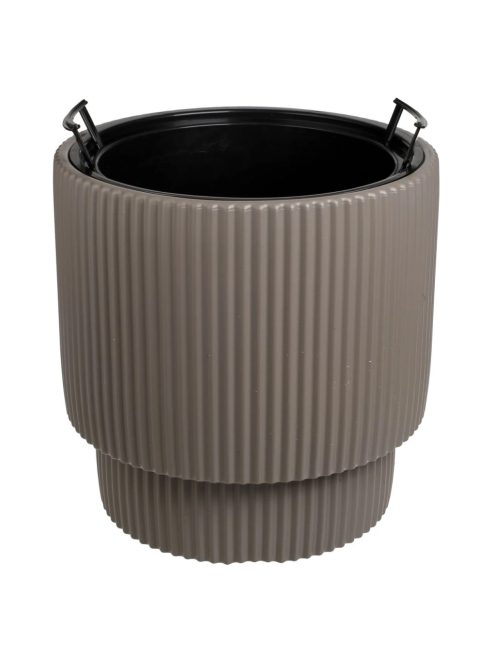 Пластмасова саксия с райе дизайн мока 36x36.5cm, 16 л