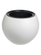 Пластмасова саксия кръгла бяла 40x30cm, 9 л