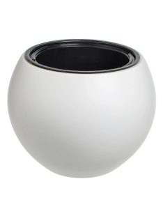   Пластмасова саксия кръгла бяла 40x30cm, 9 л