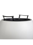 Пластмасова саксия кръгла бяла 40x30cm, 9 л