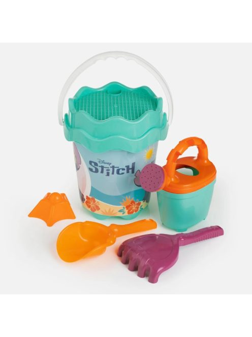 Плажна кофичка с 4 аксесоари Stitch, 16x20 см