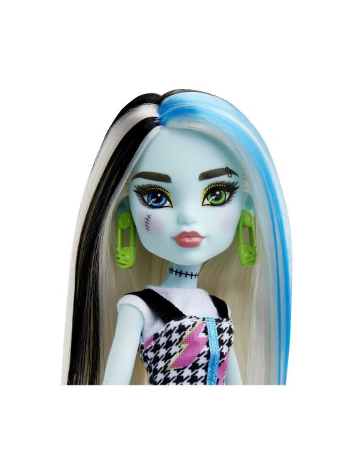 Кукла Monster HighФранки Щайн, с къса рокля и розови обувки, 27 cm