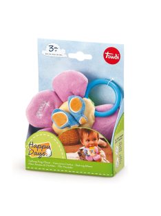   Бебешка играчка Trudi, Цвете с пеперуда, С ринг за окачване, 3 месеца+