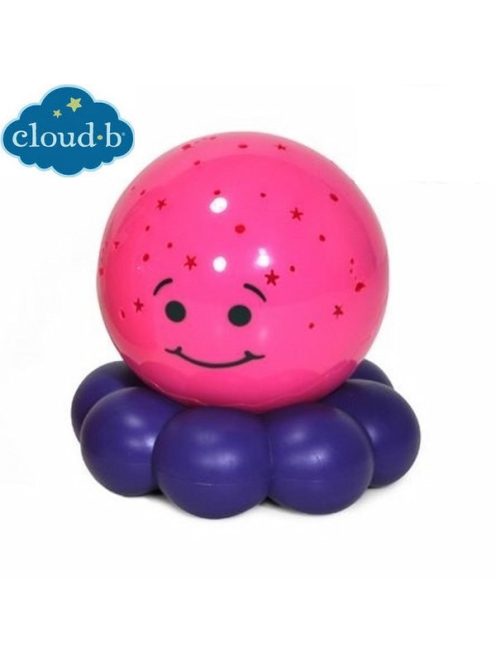 Нощна прожекционна лампа ОКТОПОД за детска стая от CloudB, Dreamz To Go Octo, Розов/Лилав