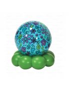 Нощна прожекционна лампа ГЛОБУС за детска стая от CloudB, Groovy Globe, Aqua Flowers and Hearts