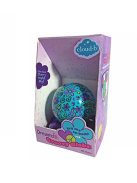 Нощна прожекционна лампа ГЛОБУС за детска стая от CloudB, Groovy Globe, Aqua Flowers and Hearts