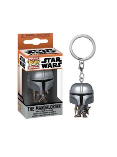   Ключодържател с фигурка Funko Pocket Pop Star Wars, The Mandalorian with sword, 4 cm