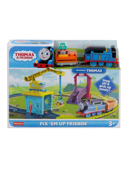 Игрален комплект Карго с кранът Карли Thomas & Friends Fix' Em Up Friends от серията TrackMaster Motorized, HDY58