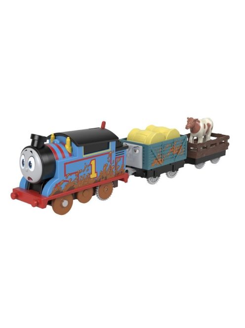 Влакче ТОМАС Thomas & Friends, Muddy Thomas train от серията Trackmaster на Fisher Price, HDY73