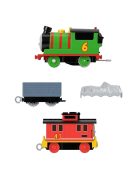 Влакче ПЪРСИ Thomas & Friends, Percy & Brake Car Brun от серията Trackmaster на Fisher Price, HHN44
