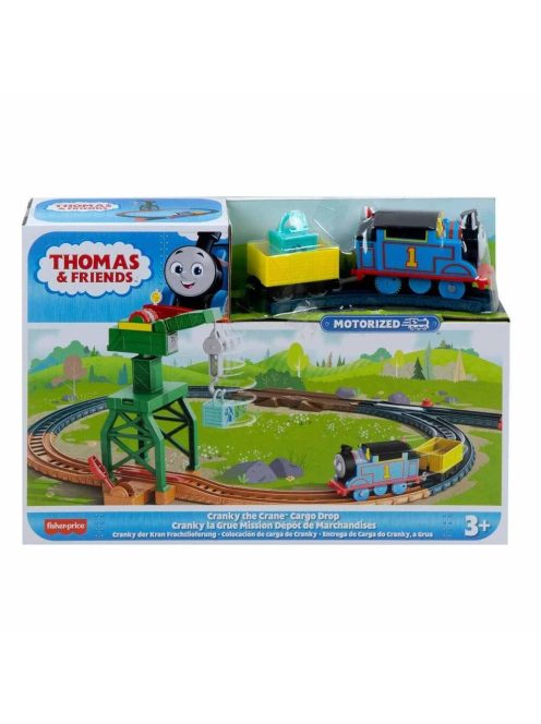 Игрален комплект Карго с Кранки Thomas & Friends Cranky The Crane Cargo от серията TrackMaster Motorized, HGY79
