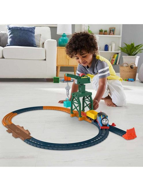 Игрален комплект Карго с Кранки Thomas & Friends Cranky The Crane Cargo от серията TrackMaster Motorized, HGY79