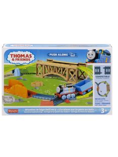   Игрален комплект ТОМАС Thomas & Friends Wooden Bridge Delivery Set от серията TrackMaster, HHV79