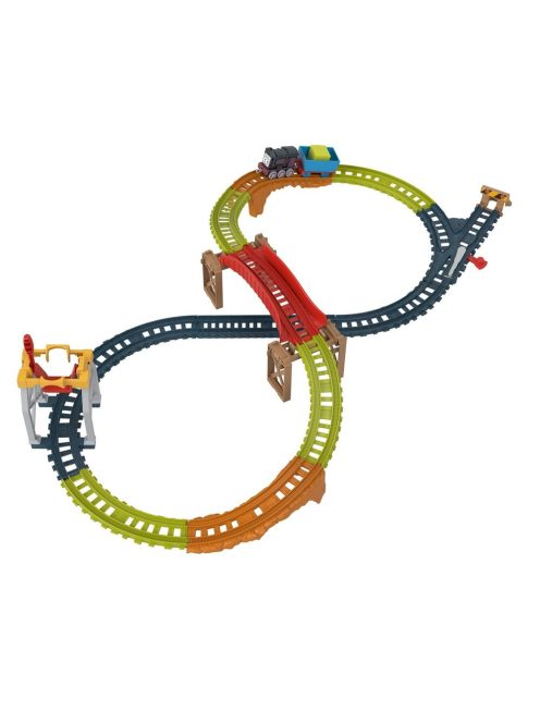 Игрален комплект ДИЗЕЛ  Thomas & Friends Diesel's Up & Over Cargo Drop Set от серията TrackMaster, HPM62