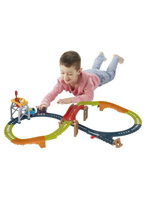 Игрален комплект ДИЗЕЛ  Thomas & Friends Diesel's Up & Over Cargo Drop Set от серията TrackMaster, HPM62