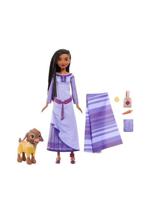 КУКЛА Disney Princess: Аша с аксесоари, Wish Asha of Rosas doll, 30см, HPX25