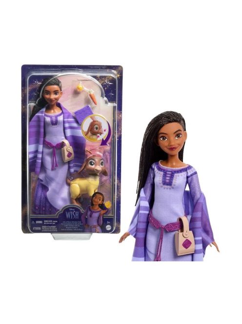 КУКЛА Disney Princess: Аша с аксесоари, Wish Asha of Rosas doll, 30см, HPX25