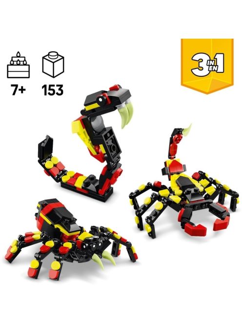 LEGO CREATOR Диви животни: изненадващ паяк, Wild Animal: Surprising Spider, 31159