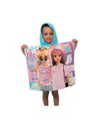 Детско пончо Disney Barbie, 60x120cm, 2+ години