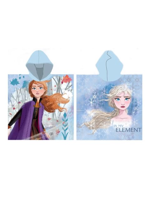 Детско пончо Disney Frozen, Elsa n Anna, 55x110cm, 2+ години