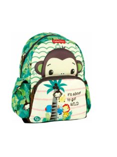   Детска раница 3D Маймунка (30х25х15), Регулируеми презрамки, Fisher Price Backpack Happy Day