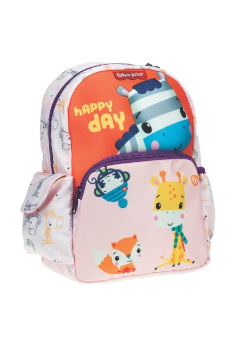 Детска раница 3D Зебра (30х25х15), Регулируеми презрамки, Fisher Price Backpack Happy Day