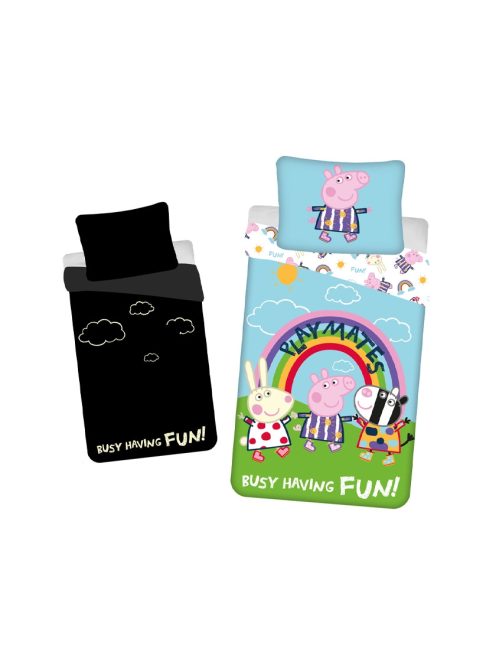 Детски спален комплект Прасето Пепа фосфорициращ, Disney Peppa Pig bedding set, 140x200cm