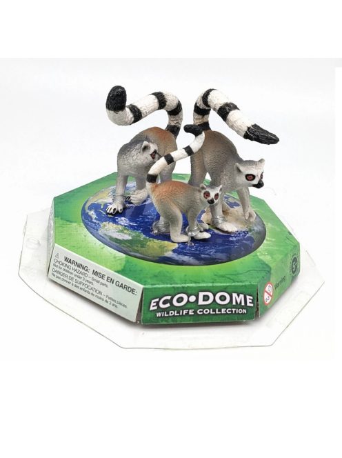 Фигурки Животинки Wild Republic, Смейство Лемури, Eco-Dome, 89306