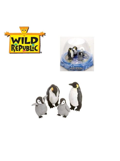 Фигурки Животинки Wild Republic, Семейство Пингвини, Eco-Dome, 89312