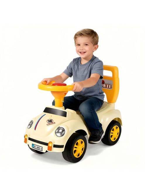 Детска кола за баланс и прохождане Beetles, С бутон за сигнализация, 50 х 42 х 23 см, 1,5 + години