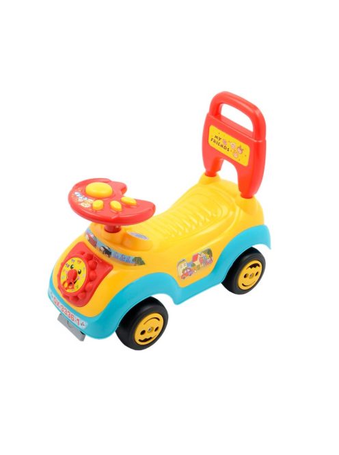 Детска кола за баланс и прохождане My Friends, С часовник и бутон за сигнализация, 52 х 45 х 24 см, 1.5 + години