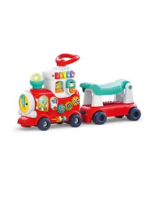   Детско влакче за баланс и прохождане Hola 4 в 1, Със звукови и светлинни ефекти, 76x 22 x 40 cm, 1,5 + години