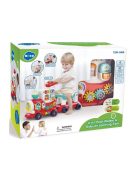 Детско влакче за баланс и прохождане Hola 4 в 1, Със звукови и светлинни ефекти, 76x 22 x 40 cm, 1,5 + години
