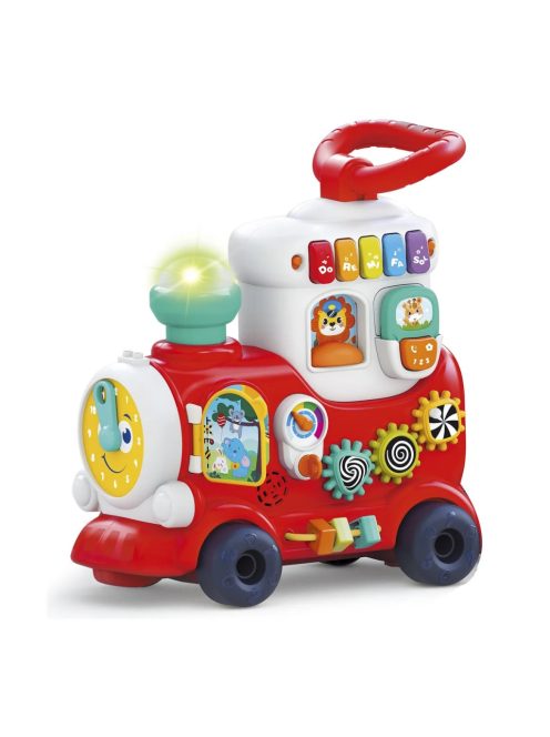 Детско влакче за баланс и прохождане Hola 4 в 1, Със звукови и светлинни ефекти, 76x 22 x 40 cm, 1,5 + години