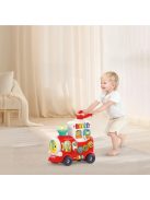 Детско влакче за баланс и прохождане Hola 4 в 1, Със звукови и светлинни ефекти, 76x 22 x 40 cm, 1,5 + години