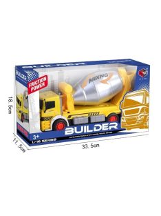   Камион 1:16, Механичен, 33x18x21,5cm, Жълт, 3+ години