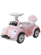Детска кола за баланс и прохождане Ретро, До 25 кг, Със светещи фарове, 61X28X38 см, 1,5 + години, Роз