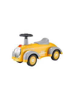   Детска кола за баланс и прохождане Ретро XLR, До 25 кг, С музика и светлини, 76X25X37 см, 1,5 + години, Жълт
