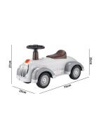 Детска кола за баланс и прохождане Ретро XLR, До 25 кг, С музика и светлини, 76X25X37 см, 1,5 + години, Сив