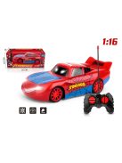 Детска кола 1:16 R/C Spider-man Avengers Super Hero, Радиоуправляем модел, Светлини, 32x11x15 cm