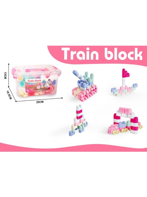 КОНСТРУКТОР В ПРОЗРАЧЕН КУФАР 65 ЧАСТИ 2 ЦВЯТА