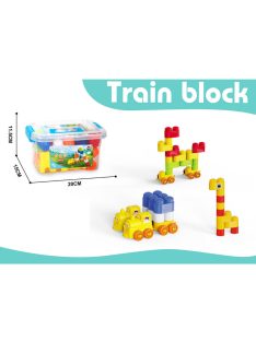   КОНСТРУКТОР В ПРОЗРАЧЕН КУФАР 34 ЧАСТИ 2 ЦВЯТА