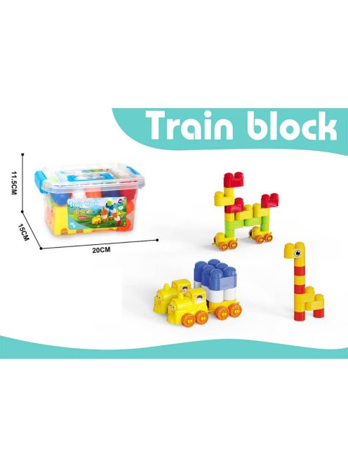 КОНСТРУКТОР В ПРОЗРАЧЕН КУФАР 34 ЧАСТИ 2 ЦВЯТА