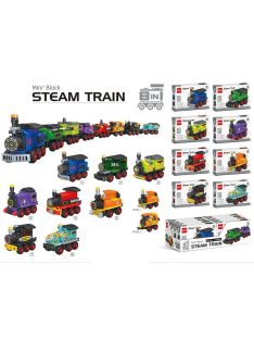   ДЕТСКИ МАЛЪК КОНСТРУКТОР ЛОКОМОТИВ 8 ВИДА