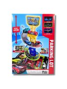 Детски комплект Паркинг-Кула, 3 нива, 3 метални колички, 37 х 9 х 53 см, 3+ години