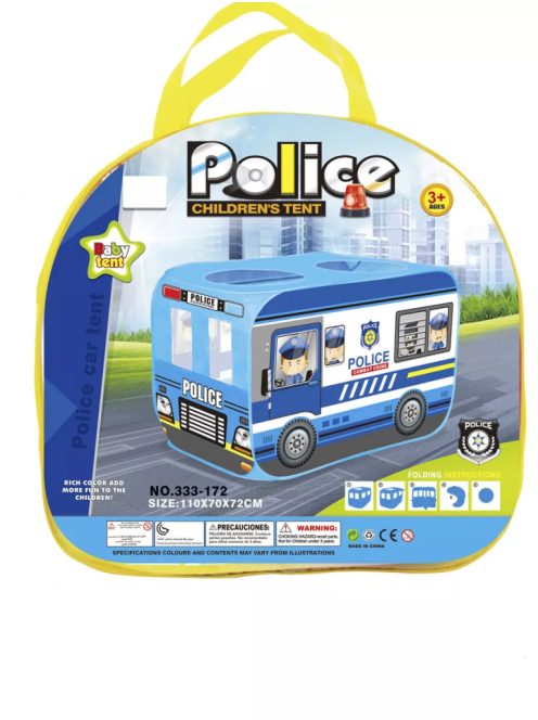 Детска палатка Полицейска кола, 110х70х72 см