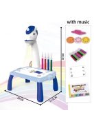 Детска маса за рисуване с проектор Еднорог, 35 х 30 х 7 см