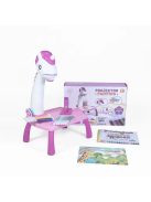 Детска маса за рисуване с проектор Еднорог, 35 х 30 х 7 см